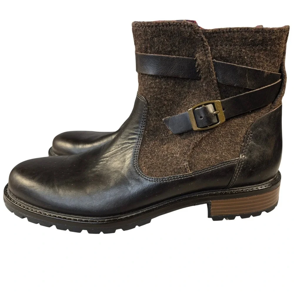 Merrell Tremblant Ezra Mid Waterproof Leather Wool Boots Brown J97338 Womens 9
